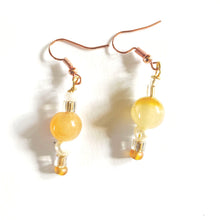Agate and Pearl Earrings part of Agate Pebble Necklace Set