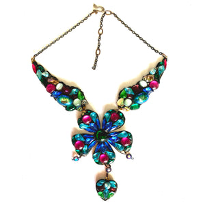 Large Blue Statement Necklace by Annie Sherburne