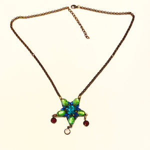 Sparkly Green Star Pendant by Annie Sherburne