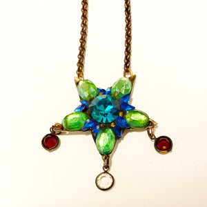 detail of Green Star Pendant