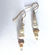 Pearl earrings part of Agate and Pearl Necklace Set