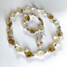 3pce Agate and Pearl Necklace Set
