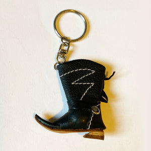 Little Leather Cowboy Boot Keyring
