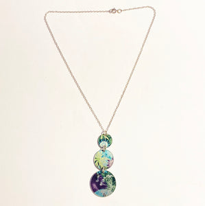 Triple Disc Drop Pendant on Cain by Gillian Arnold