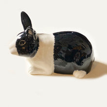 Black and White Bunny Money Box side