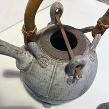 Artisan Pottery - Unique Ceramic Teapot with bamboo handle made by Mike Goddard