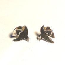 Silver Small Dove Stud Earrings.