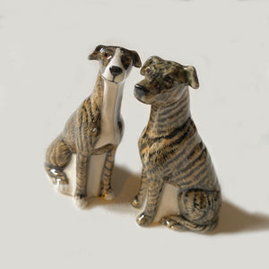 Ceramic Greyhound Dog Salt and Pepper Set