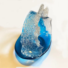 Small Blue Glass Wave by Richard Glass