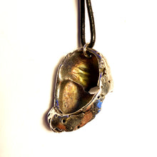 Silvered Battered Barrack Shell - showing colour inside