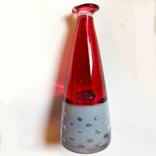 Cranberry and Grey Flask by Stuart Ackroyd