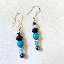 Artisan Necklace - Turquoise, Marcasite and Beads Necklace by Caroline Salmon