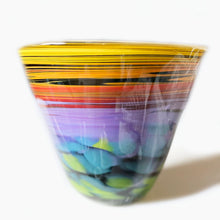 Colourful Glass Heavy Glass Vase by Niki Steel 2