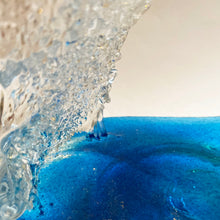 Detail inside Smal Blue Wave by Richard Glass