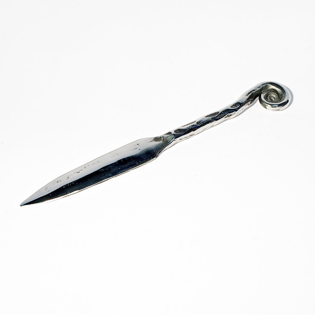 Wrought Steel Letter Opener - Curled End