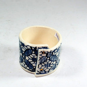 Cafe Blue and White Egg Cup by Vanessa Conyers Ceramics