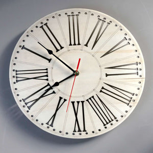 Cut out Roman Numerals Wall Clock by Olive Design