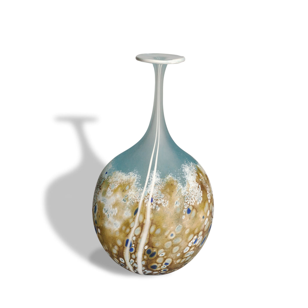 Glass Beach Small Flat Flask by Martin Andrews