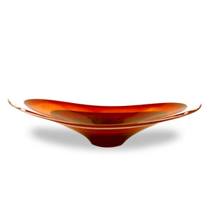 Glass Saturn Oval Fruitbowl by House of Marbles - Teign Valley Glass