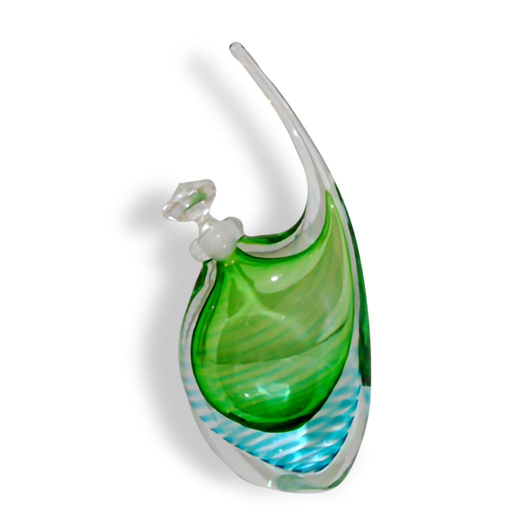 Glass Tall Fin Bottle by Stuart Ackroyd Contemporary Glass