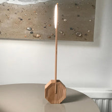Octagon One Desk Lamp Maple upright
