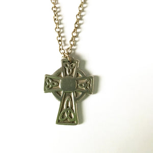 Pewter Cross & Chain Celtic 