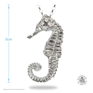 Pewter Seahorse Pendant on Chain