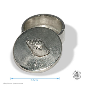 Pewter Tiny Shell topped Box