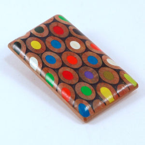 Recycled Pencil Oblong Brooch 