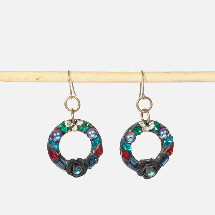 Spangly Medium Earrings Hoop by Annie Sherburne